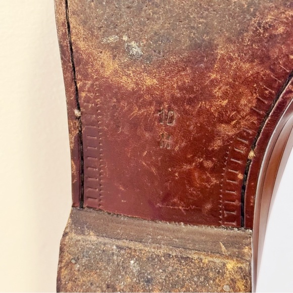 Vintage Bragano Mens Italian Leather Tassel Loafers Dress Shoes 10M - Picture 9 of 16